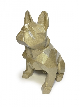  Статуэтка  Bulldog полигональный золото